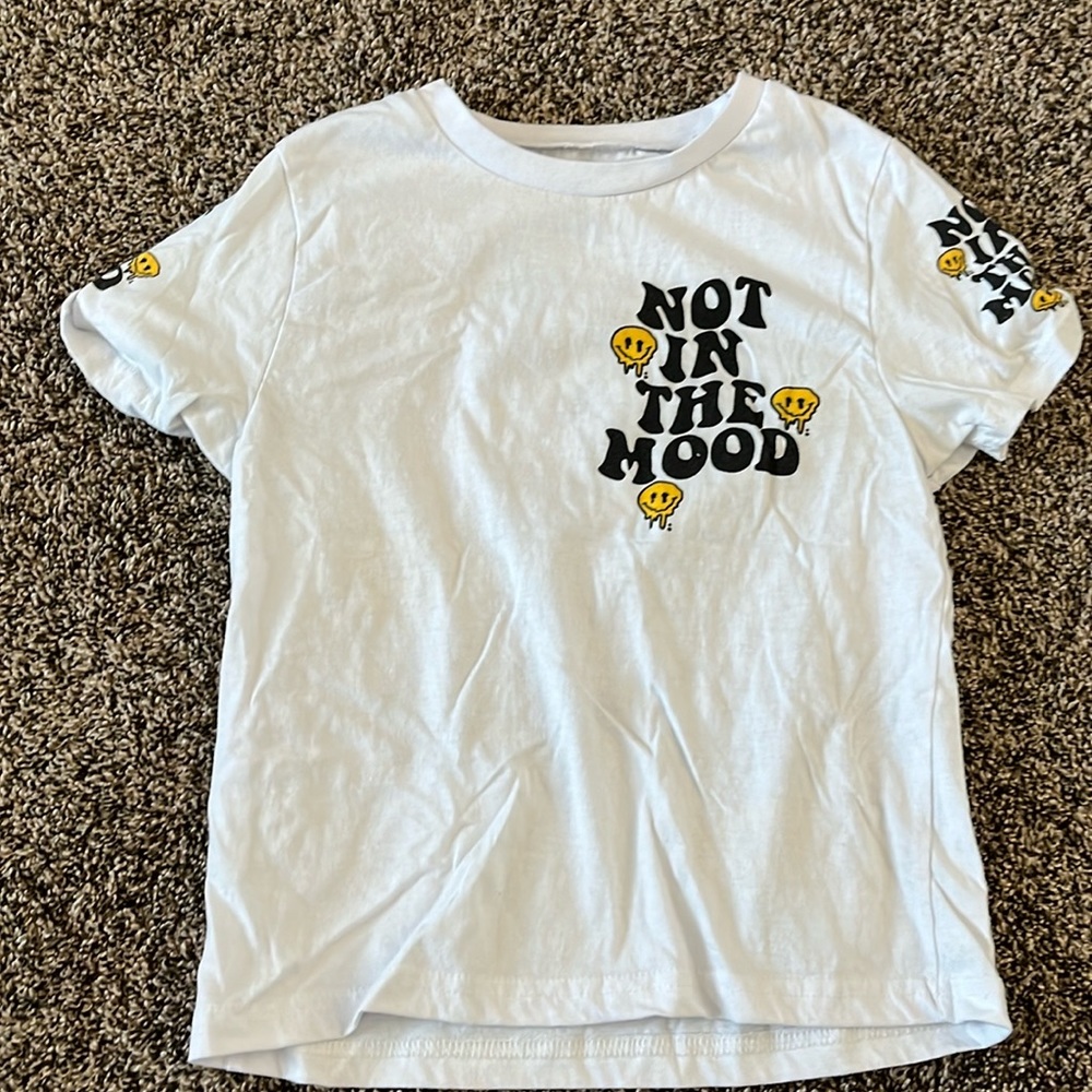 Not In The Mood Smiley Face T-shirt for Women